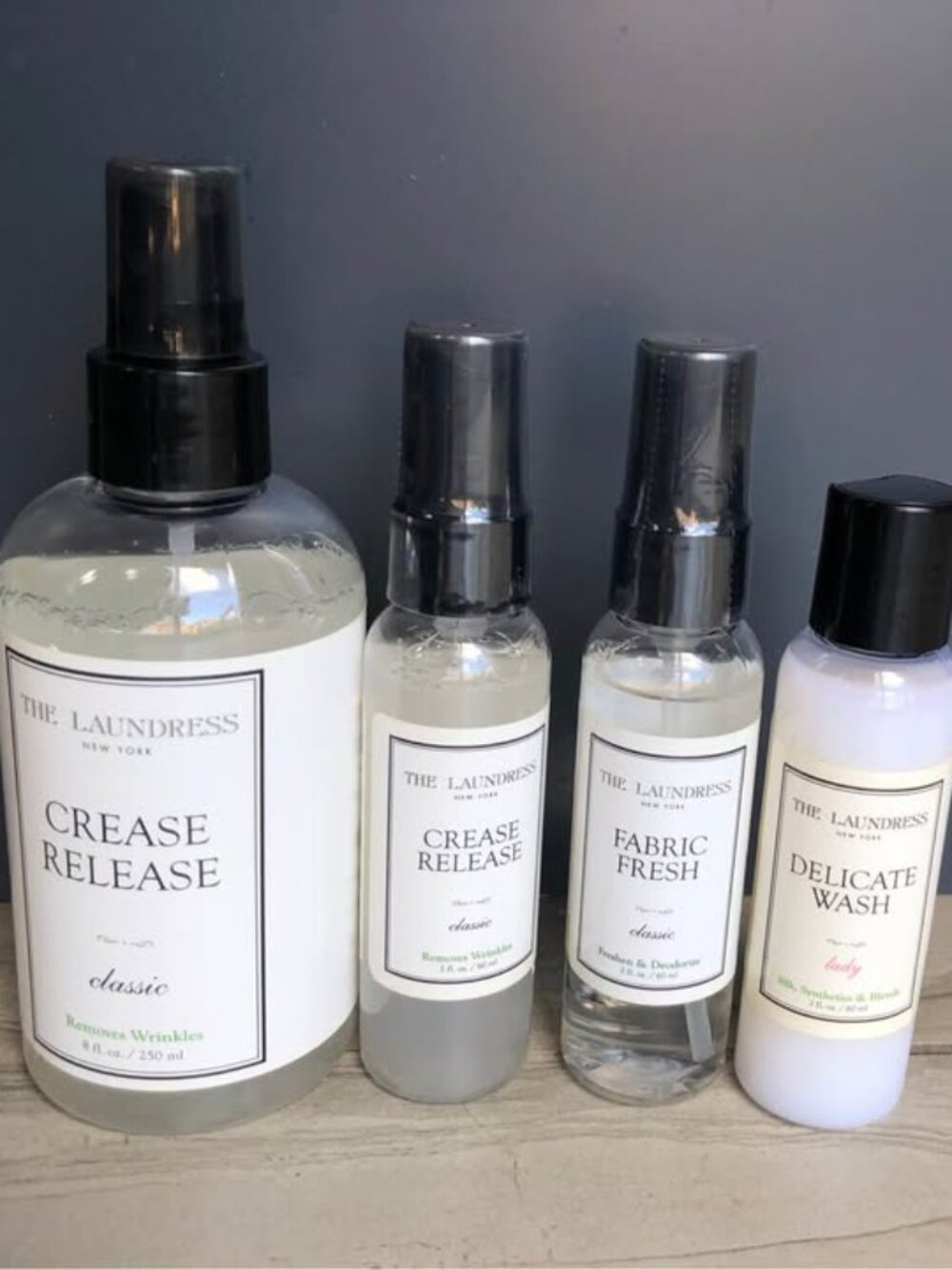 The laundress Crease Release, Fabric Fresh, Delicate wash